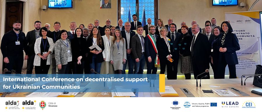 International Conference on decentralised support for Ukrainian Communities: Vicenza becomes centre of collaboration for the reconstruction of Ukraine