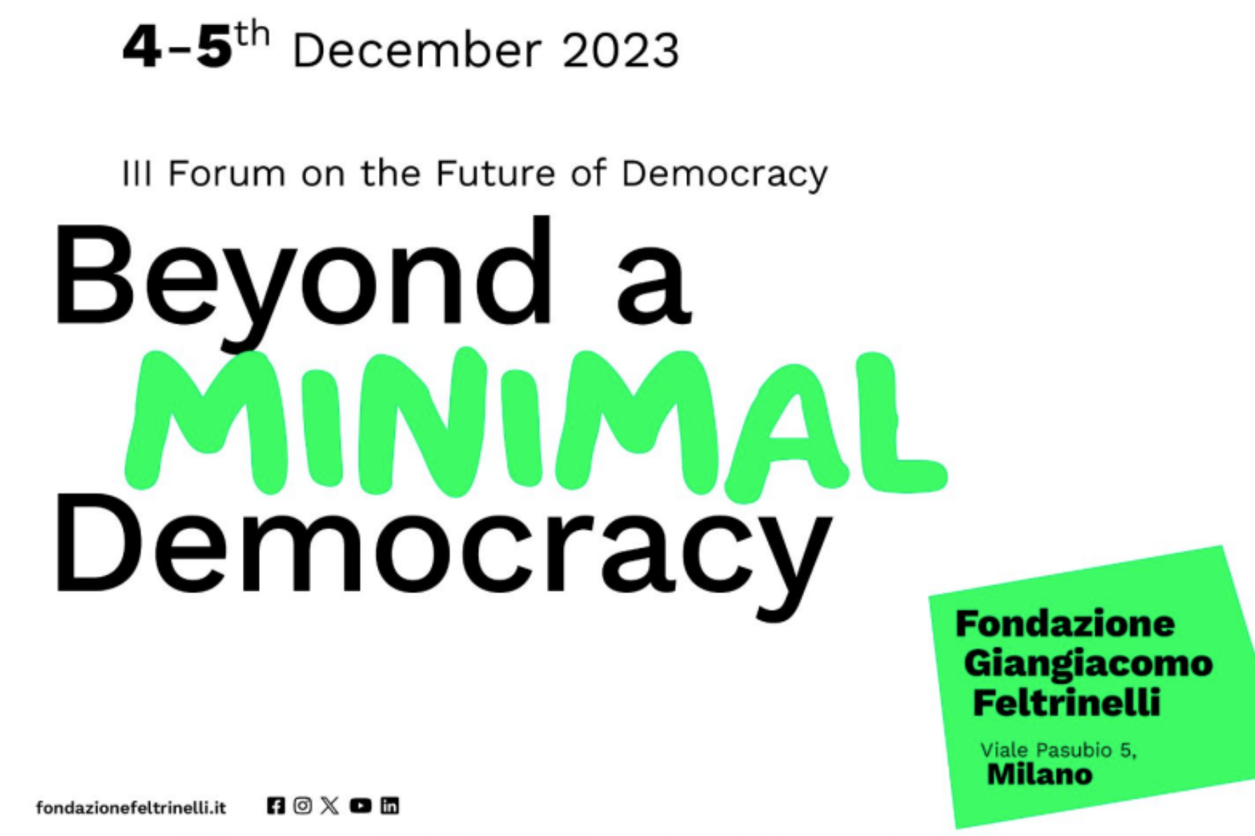 III Forum on the Future of Democracy