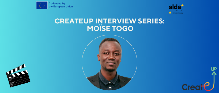 CreateUp Project Interview Series: An interview with Moïse Togo to understand key competences in the artistic domain