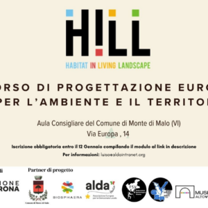 HILL: Corso di progettazione europea per l'ambiente e il territorio. La fase di formulazione del progetto.