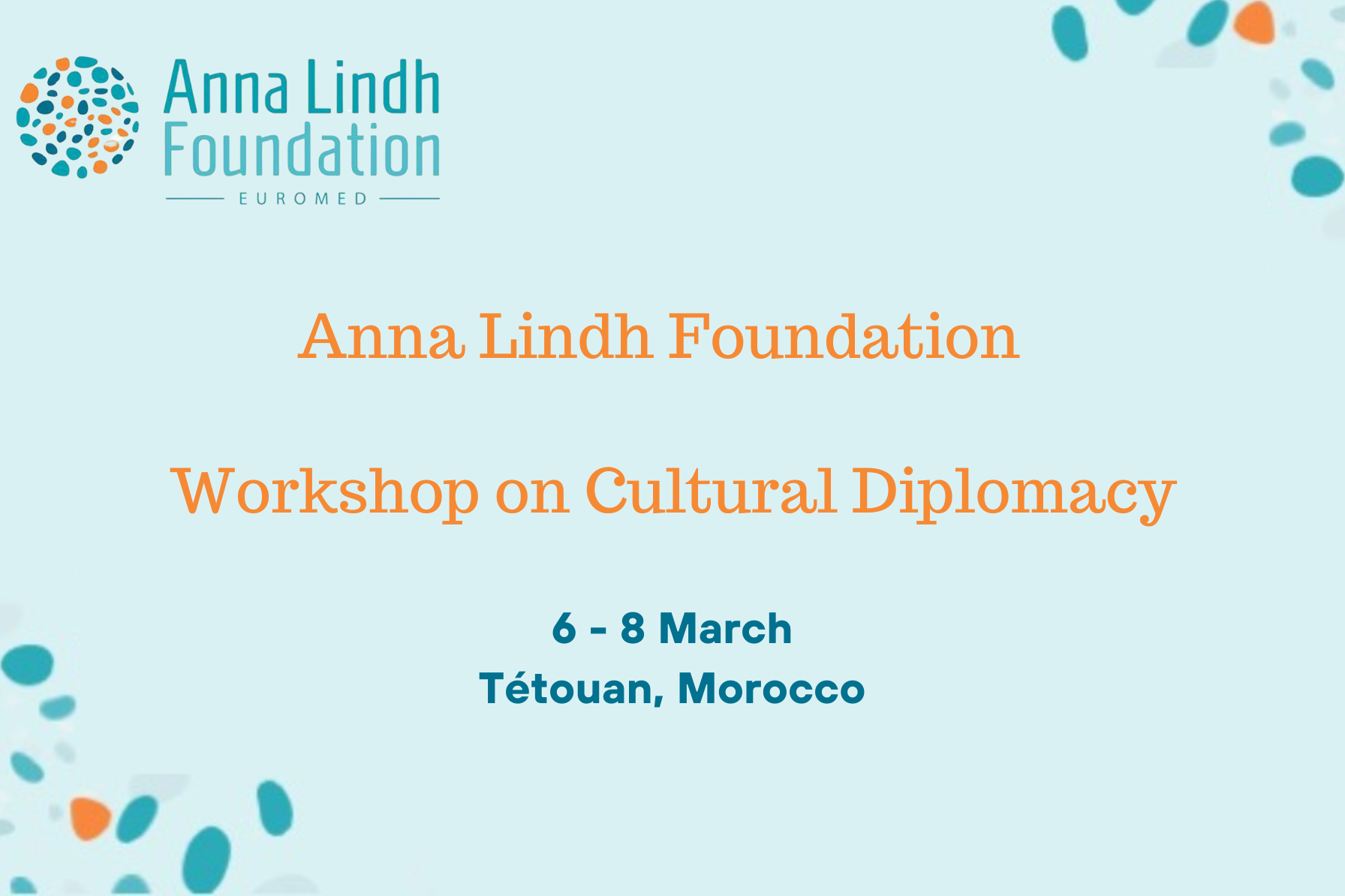 3-days long workshop on intercultural diplomacy organised by the Moroccan network of the Anna Lindh Foundation, reuniting CSOs from various countries. 