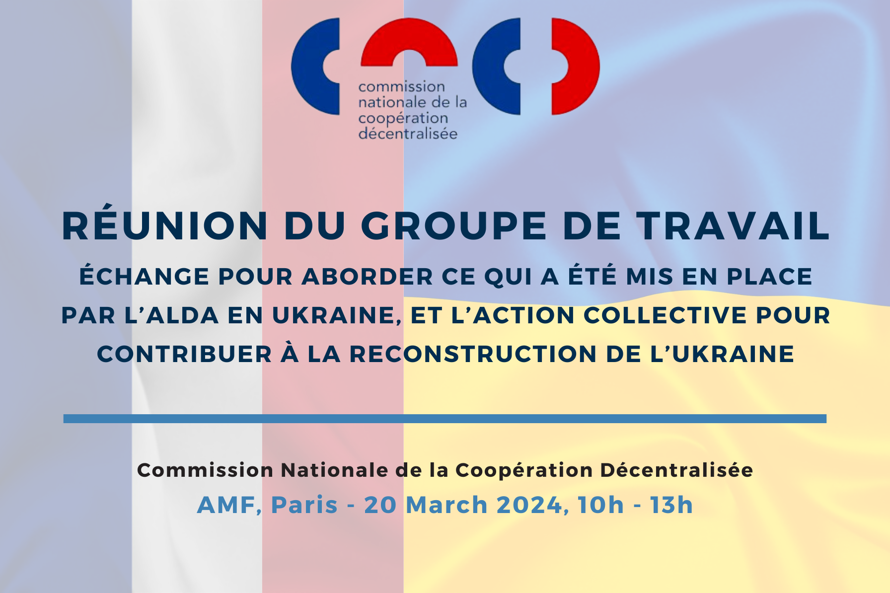 réunion du groupe de travail échange pour aborder ce qui a été mis en place par l’ALDA en Ukraine, et l’action collective pour contribuer à la reconstruction de l’Ukraine