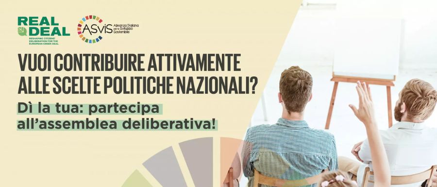 Real Deal: partecipa all’assemblea deliberativa ASviS, disegniamo le politiche insieme!