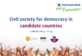 Civil Society Week: Civil Society for democracy in candidate countries