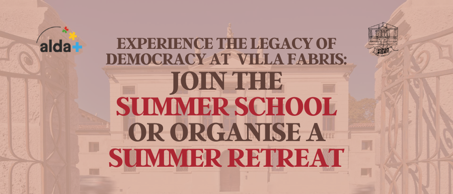 Experience the legacy of Democracy at Villa Fabris: join the Summer School or organise A Summer Retreat