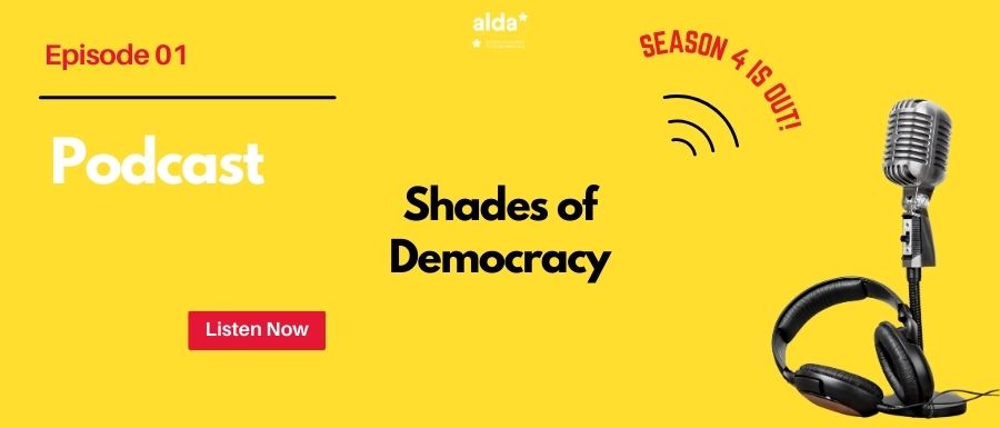 Democracy through voices and stories: ALDA podcast “Shades of Democracy” launches its fourth season